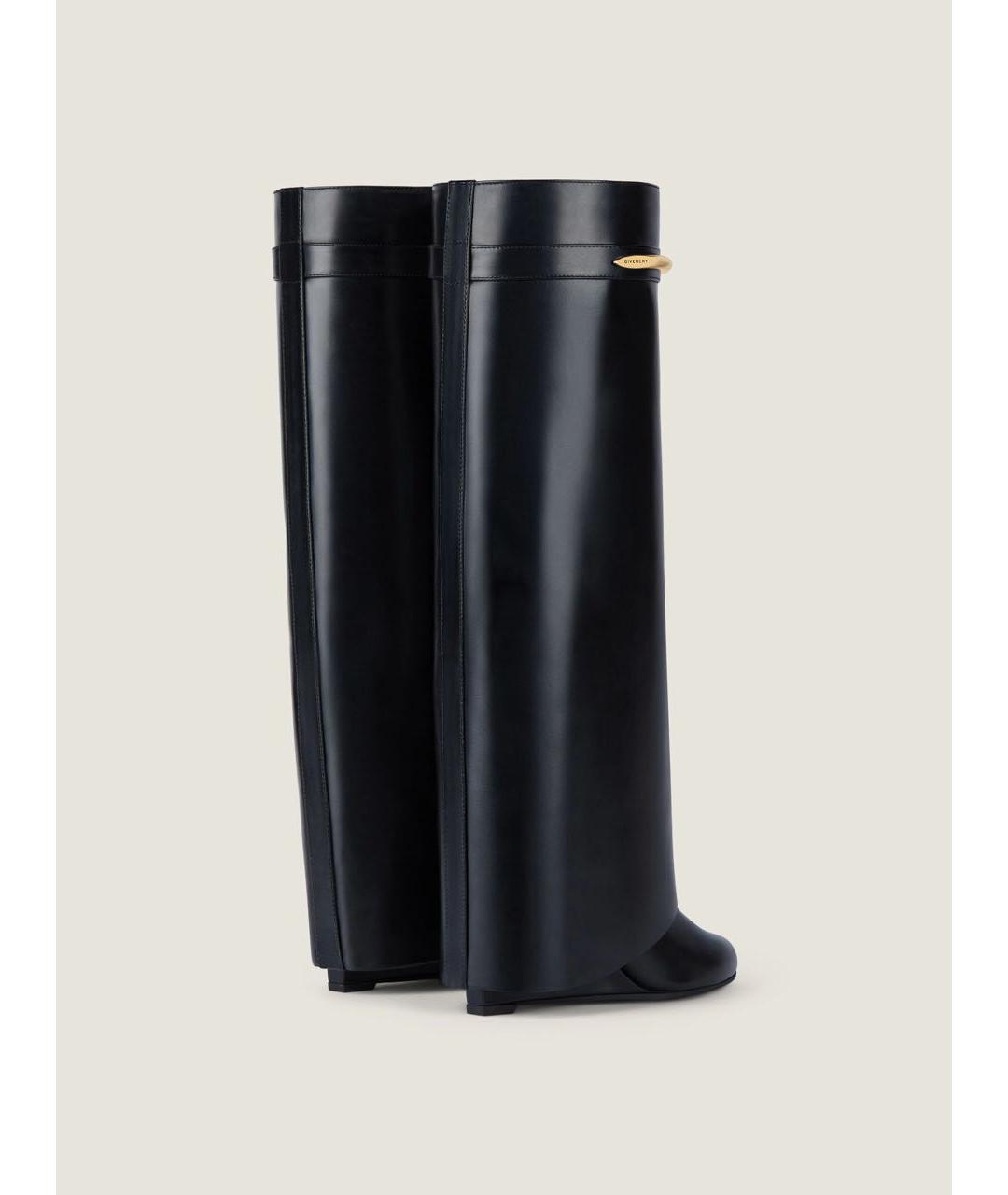 GIVENCHY Черные кожаные сапоги, фото 3