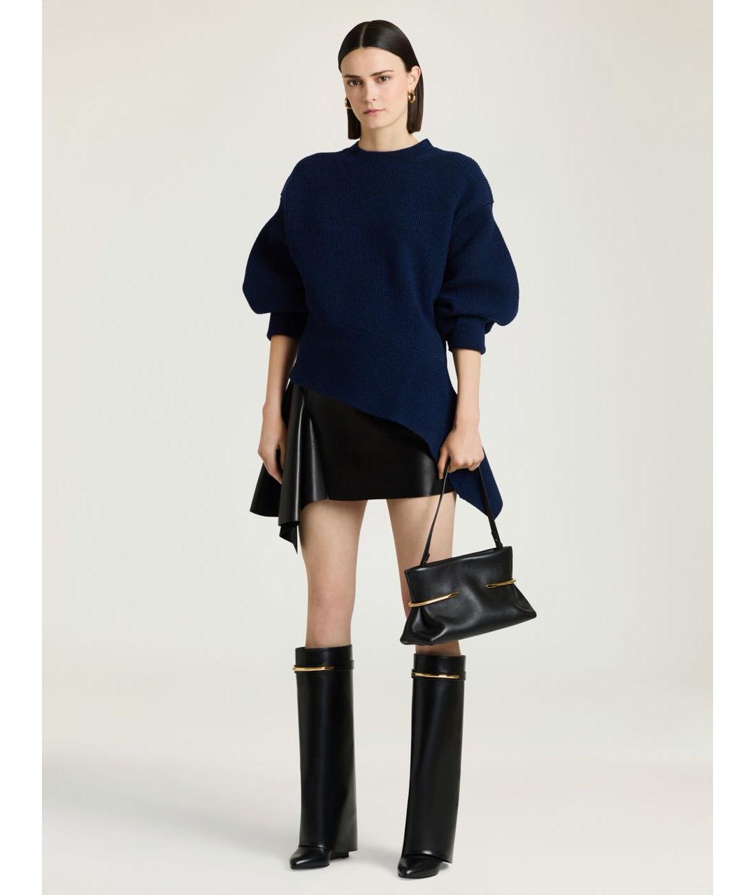 GIVENCHY Черные кожаные сапоги, фото 4
