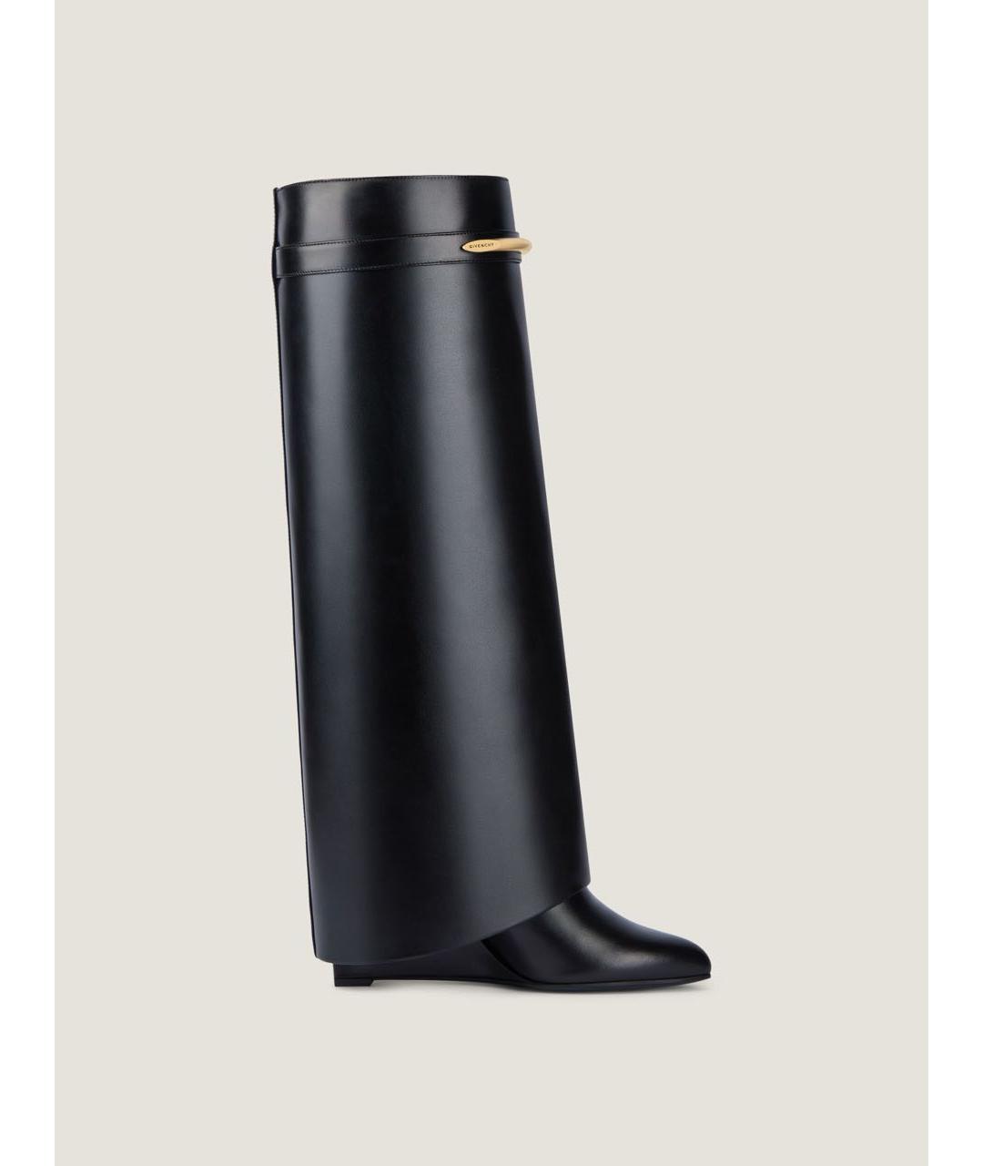 GIVENCHY Черные кожаные сапоги, фото 5