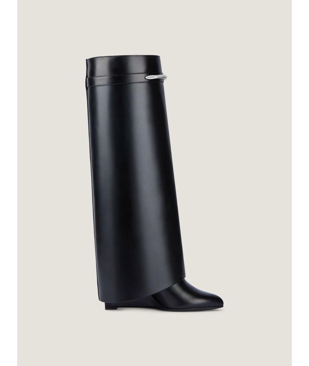 GIVENCHY Черные кожаные сапоги, фото 6