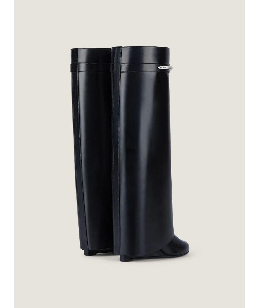 GIVENCHY Черные кожаные сапоги, фото 5