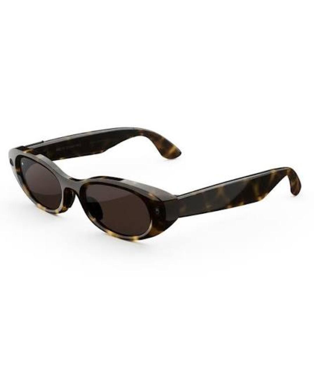 RAY BAN Коричневые пластиковые солнцезащитные очки, фото 7