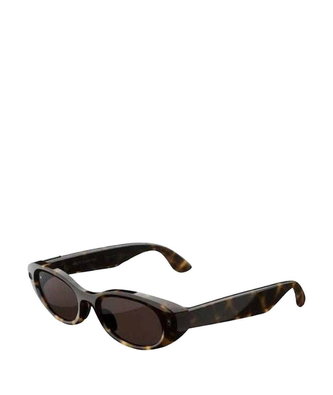 RAY BAN Коричневые пластиковые солнцезащитные очки, фото 1