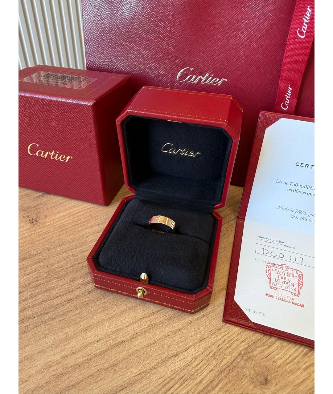 CARTIER Золотое кольцо из розового золота, фото 3