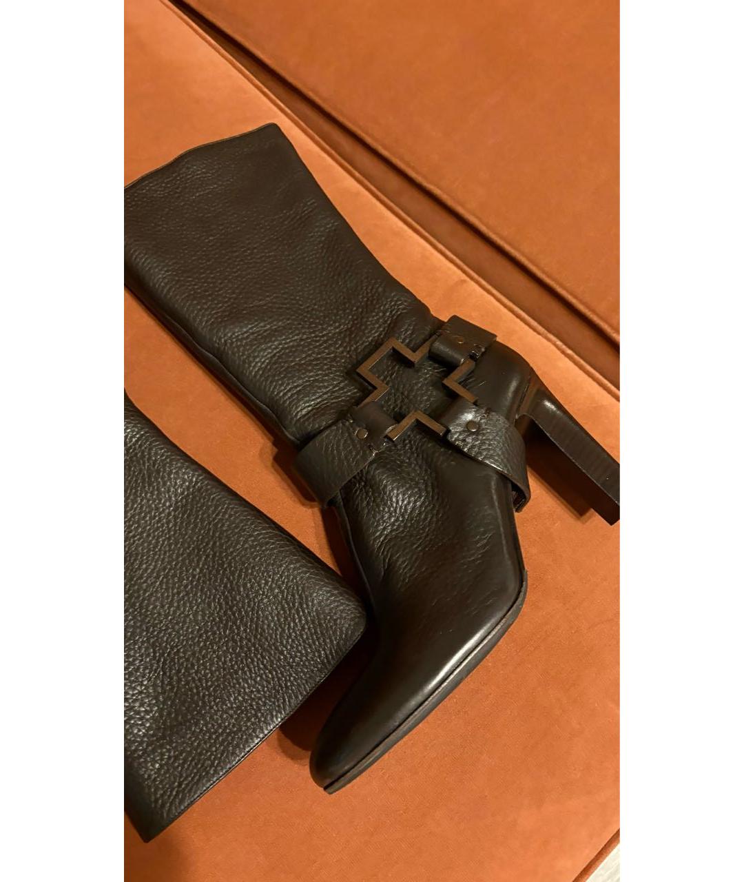 BALLY Коричневые кожаные сапоги, фото 2