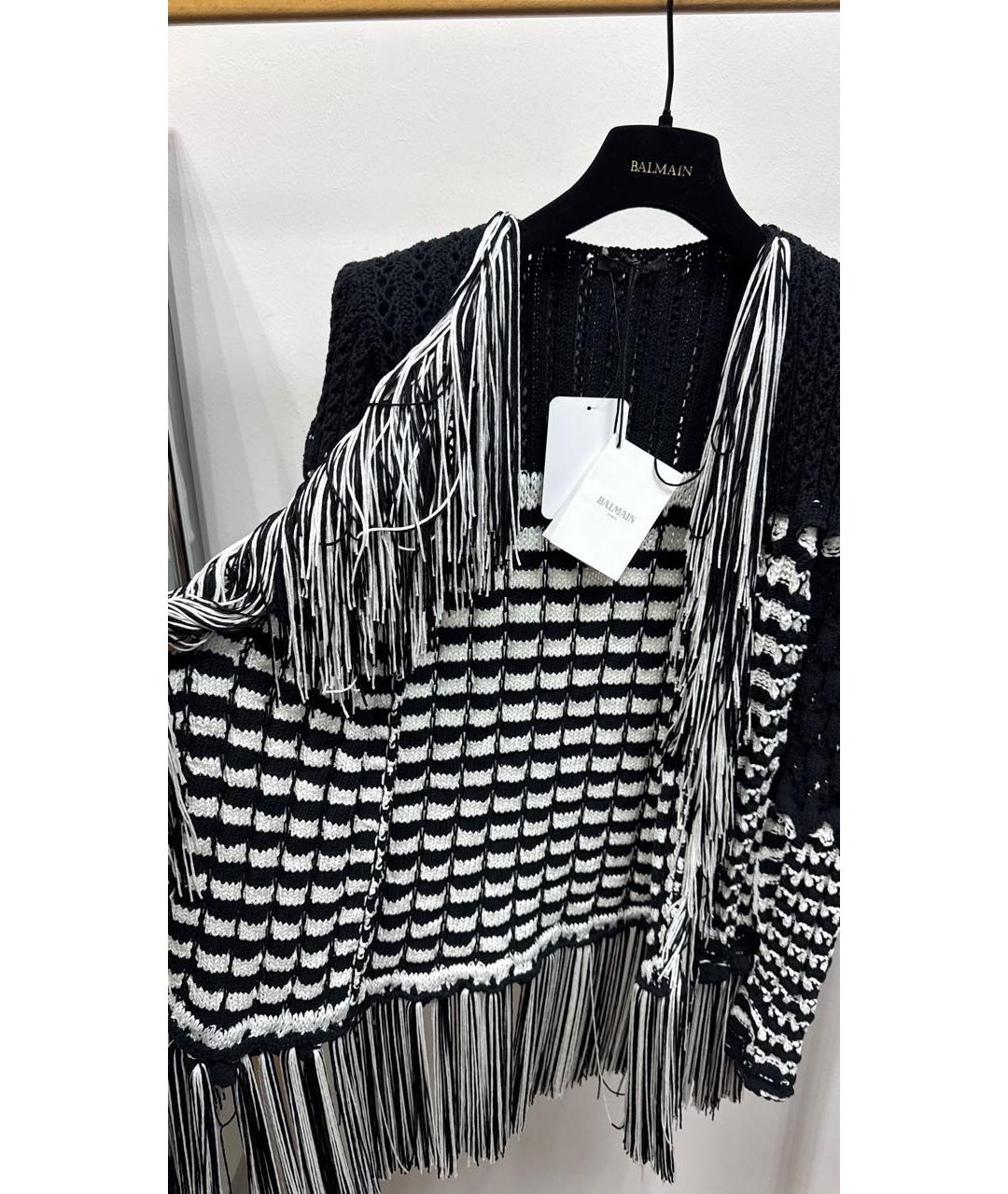 BALMAIN Черный вискозный кардиган, фото 2