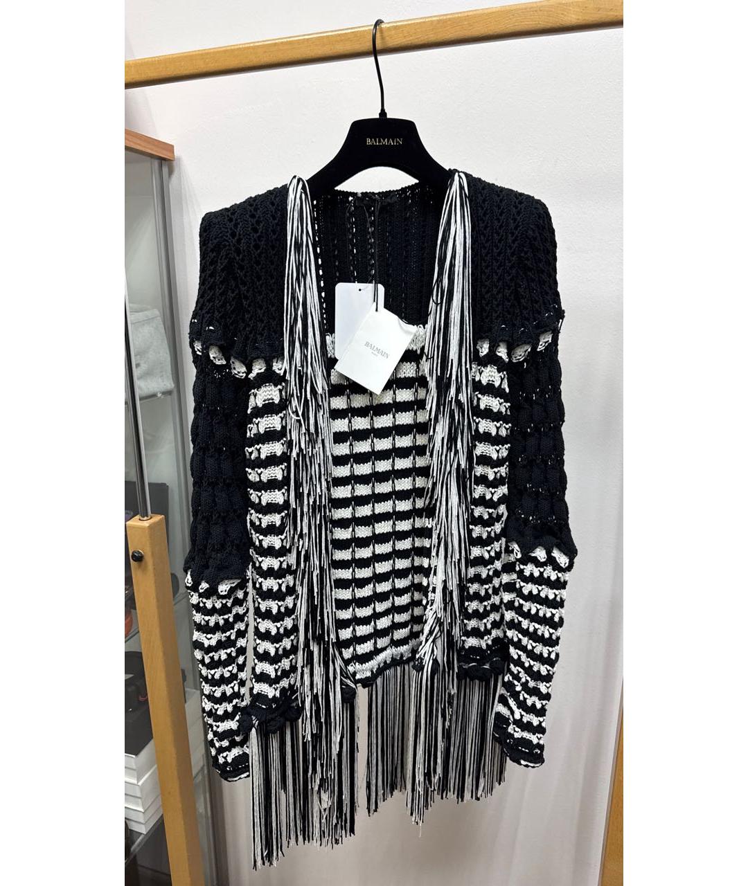 BALMAIN Черный вискозный кардиган, фото 4