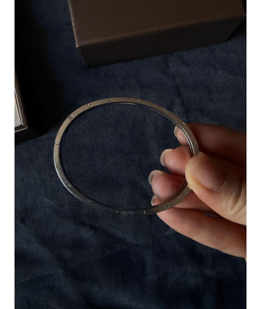 BVLGARI Серебряный браслет из белого золота, фото 5