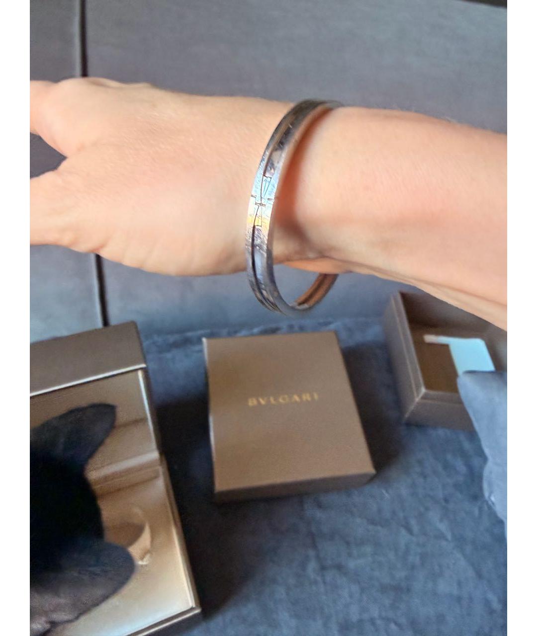 BVLGARI Серебряный браслет из белого золота, фото 6