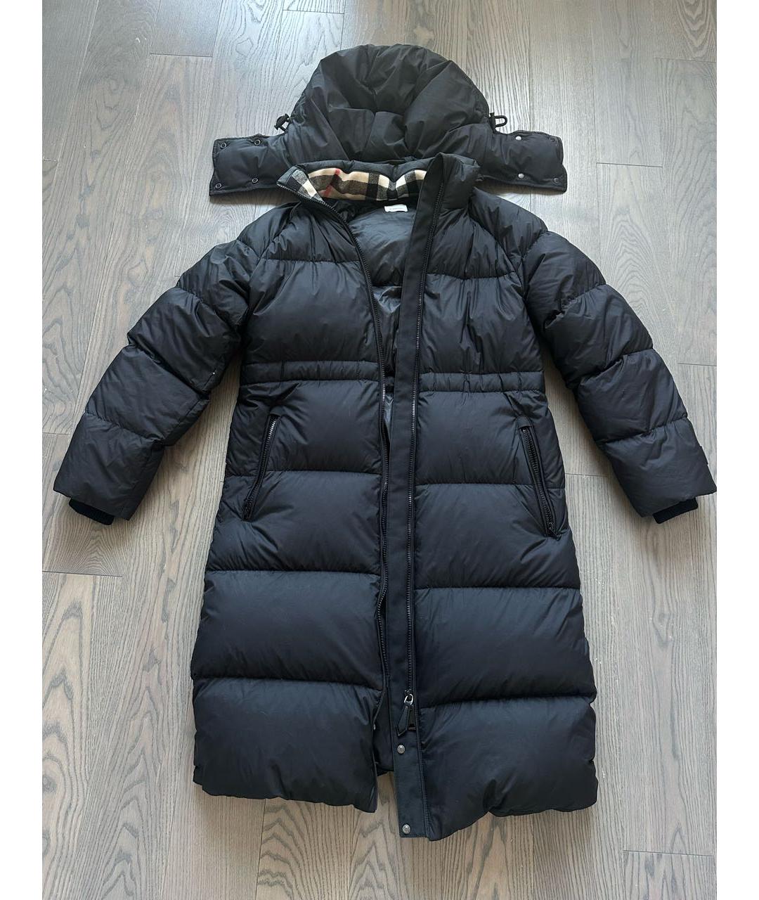 BURBERRY Черный нейлоновый пуховик, фото 9