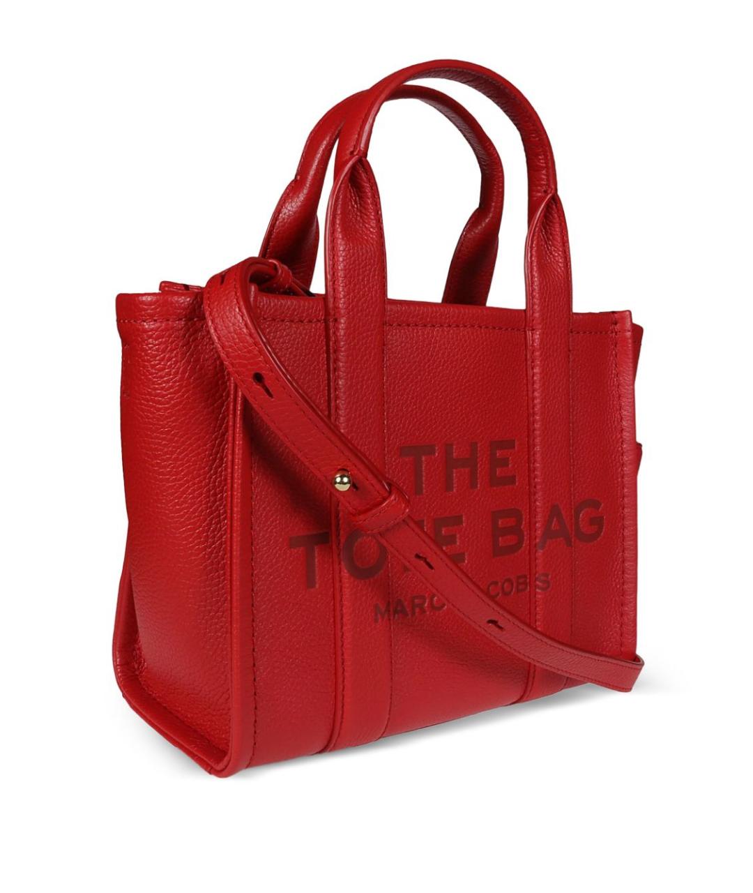 MARC JACOBS Красная кожаная сумка тоут, фото 2