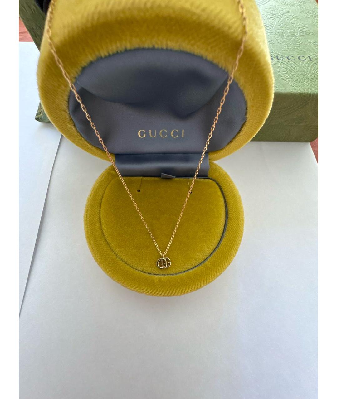 GUCCI Золотое колье из желтого золота, фото 2