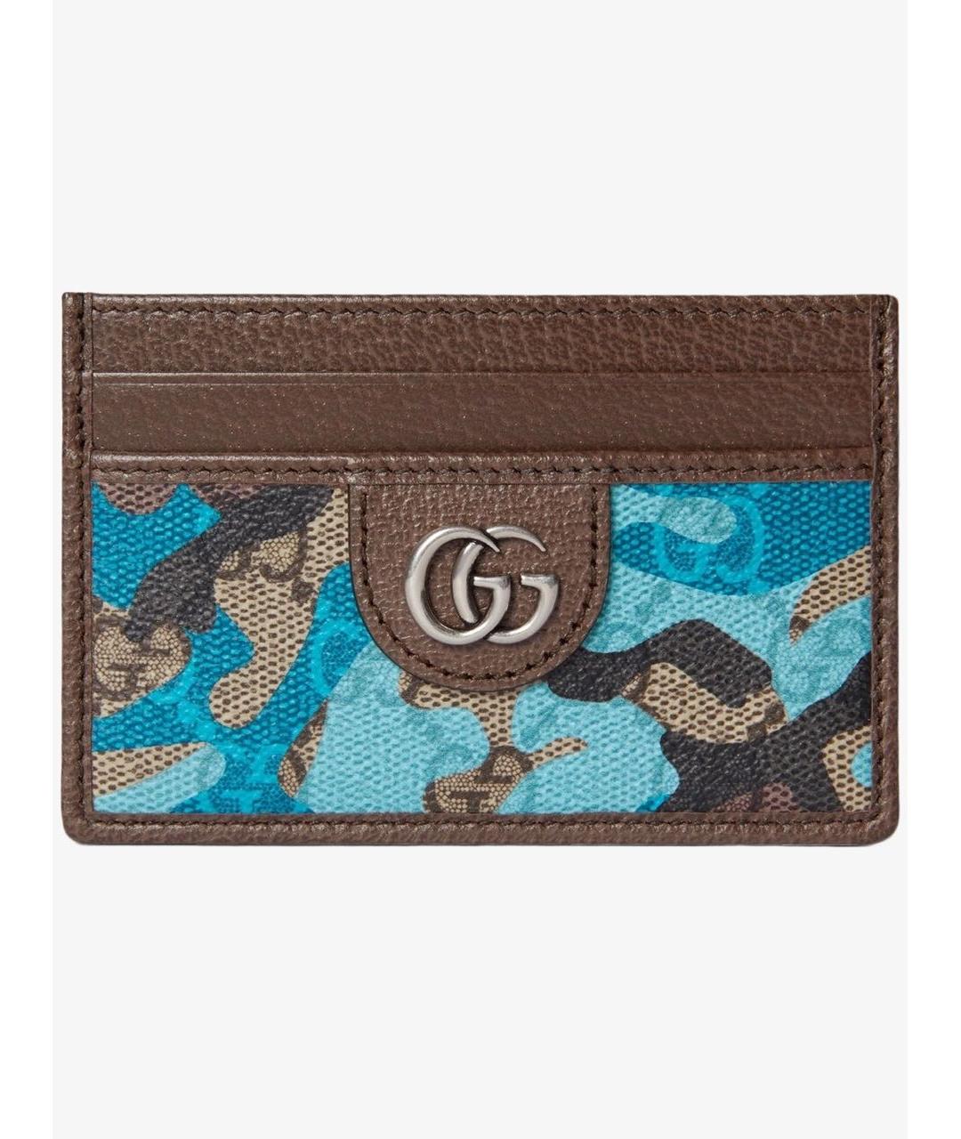 GUCCI Коричневый кожаный кардхолдер, фото 6