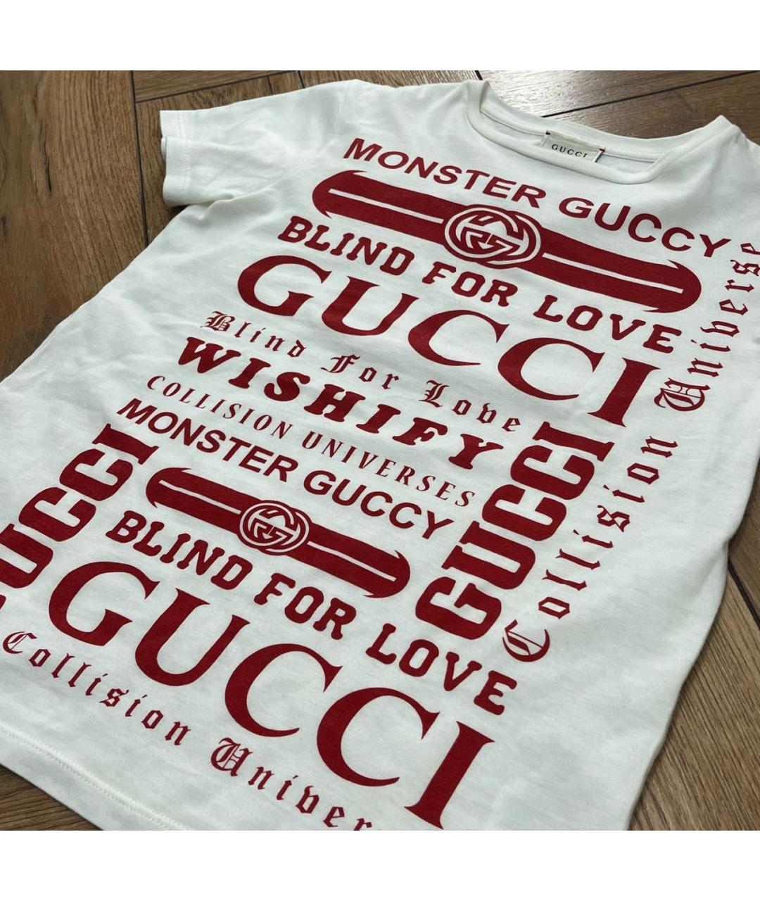 GUCCI Белый детская футболка / топ, фото 2