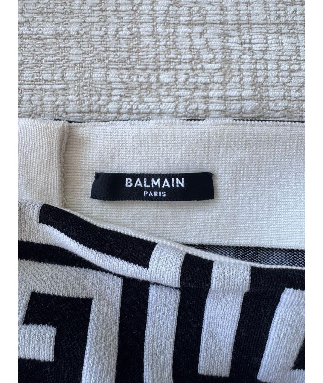 BALMAIN Черная шерстяная юбка мини, фото 3