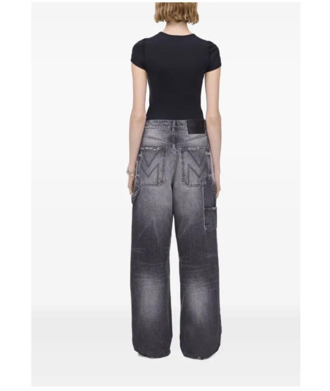 MARC JACOBS Антрацитовые хлопковые прямые джинсы, фото 8