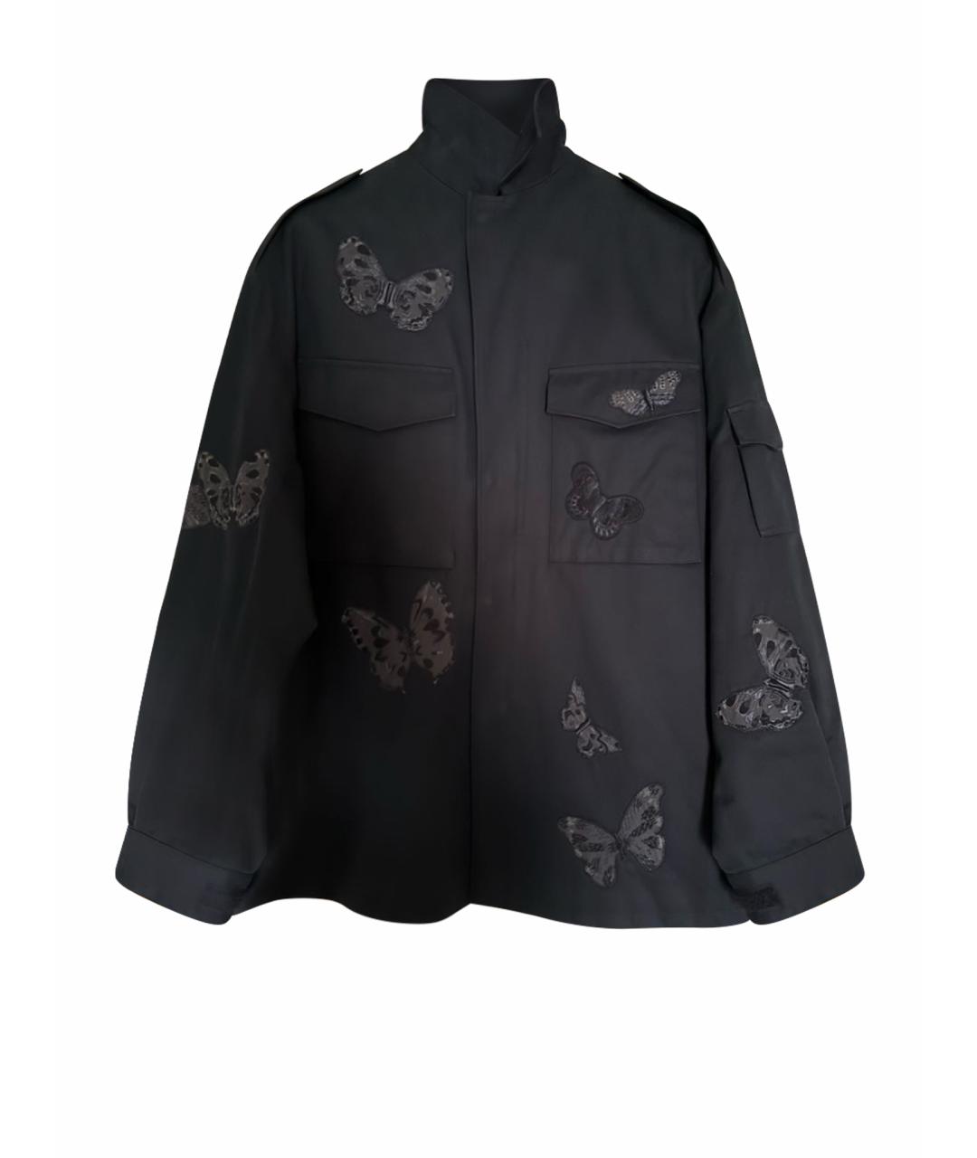 VALENTINO Черная хлопковая куртка, фото 1