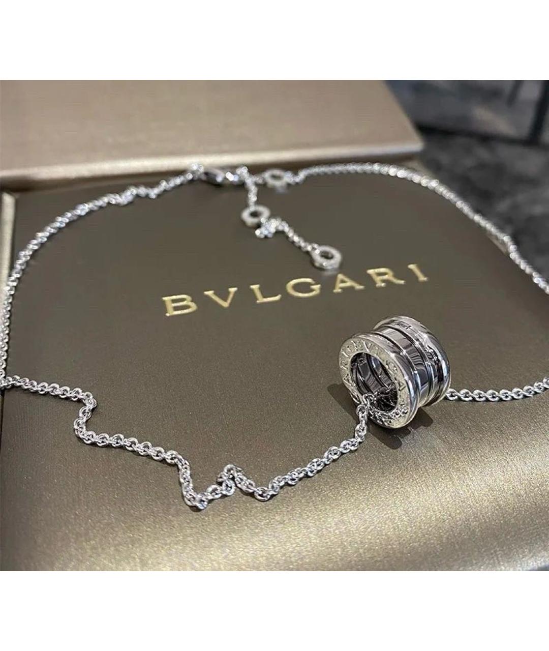 BVLGARI Серебряное колье из белого золота, фото 3