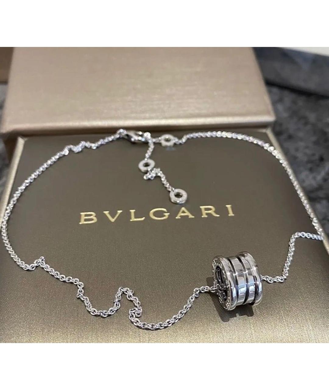 BVLGARI Серебряное колье из белого золота, фото 2