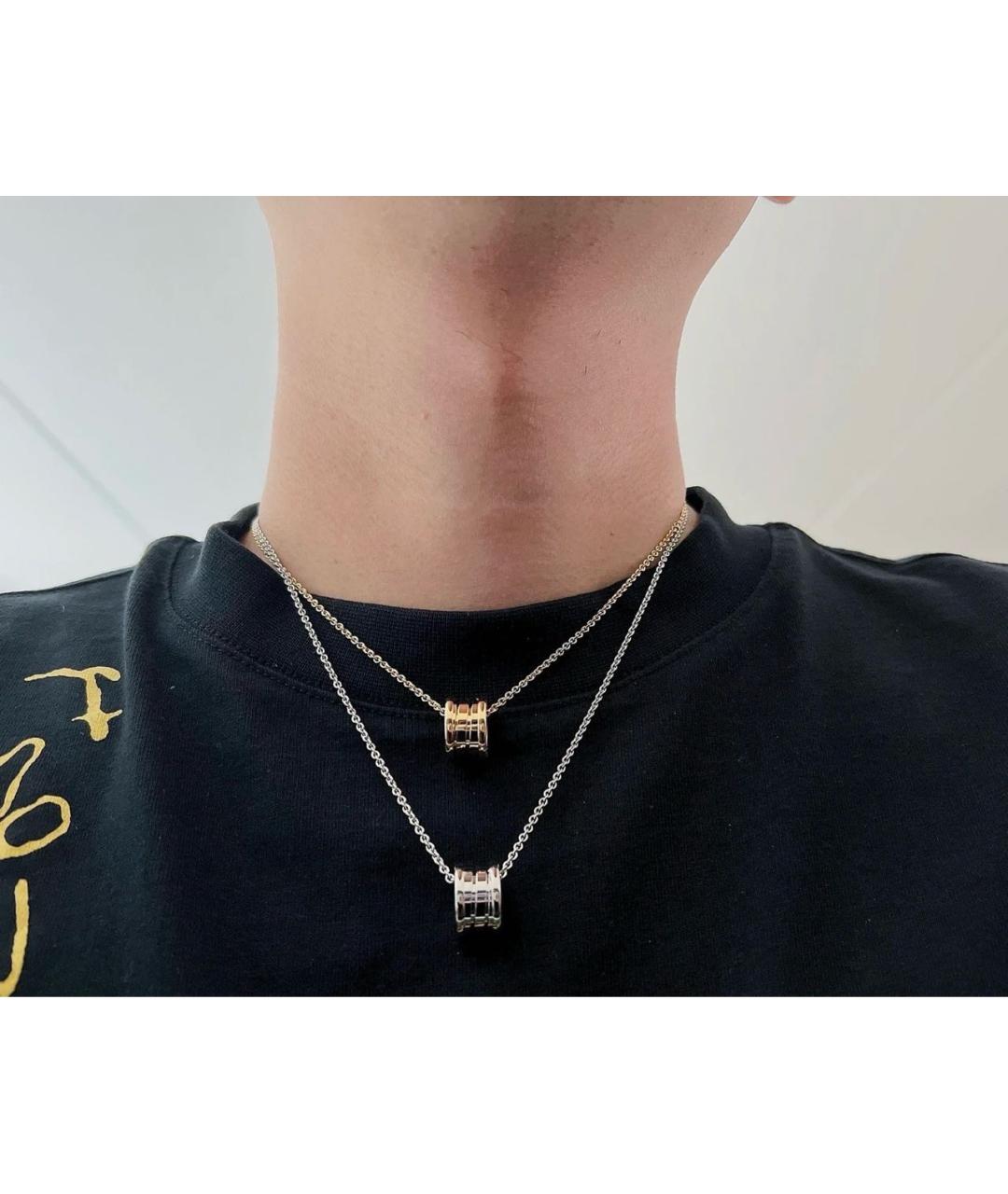 BVLGARI Серебряное колье из белого золота, фото 4