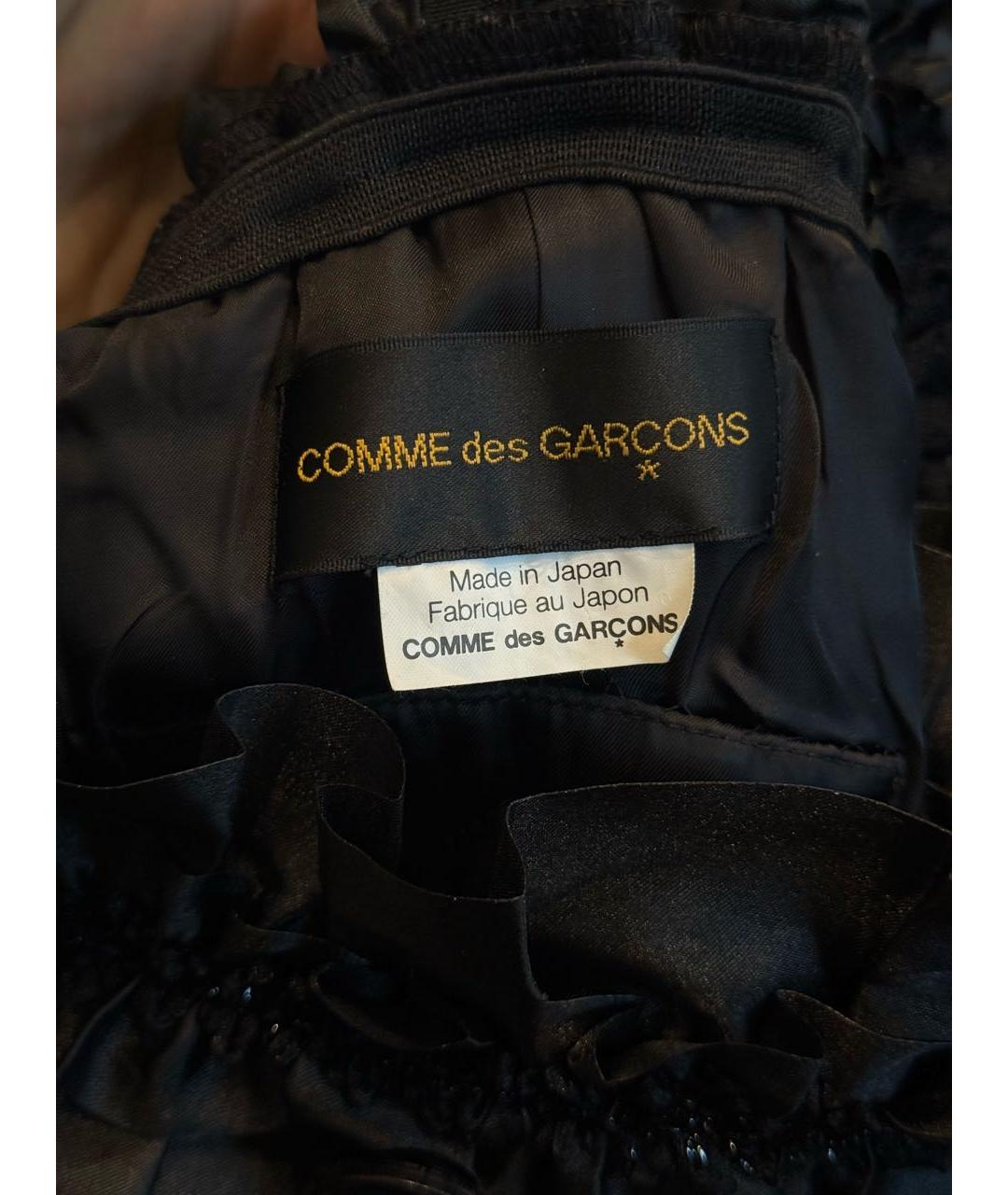 COMME DES GARÇONS Черное шерстяное вечернее платье, фото 7