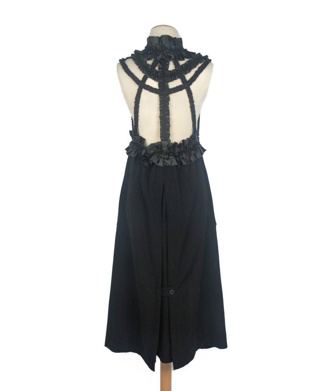 COMME DES GARÇONS Черное шерстяное вечернее платье, фото 2