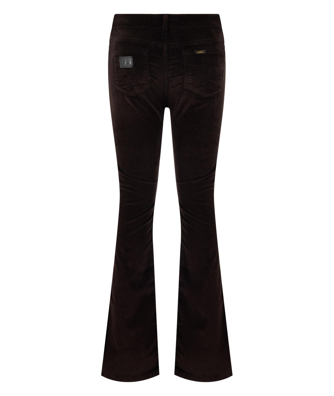 LOIS JEANS Бордовые хлопковые прямые брюки, фото 2