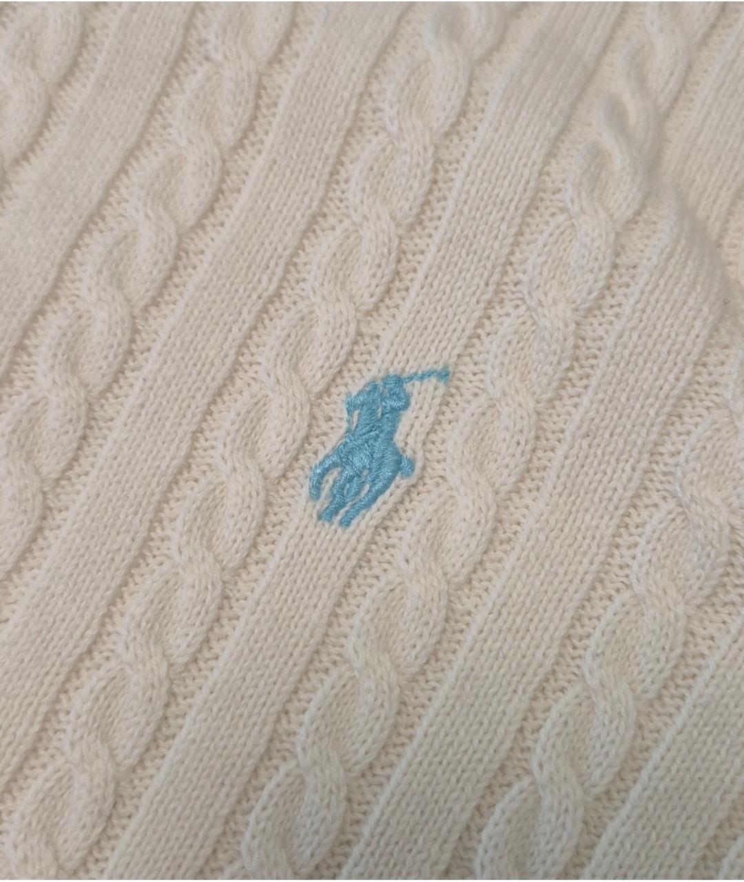 POLO RALPH LAUREN Белый хлопковый кардиган, фото 4