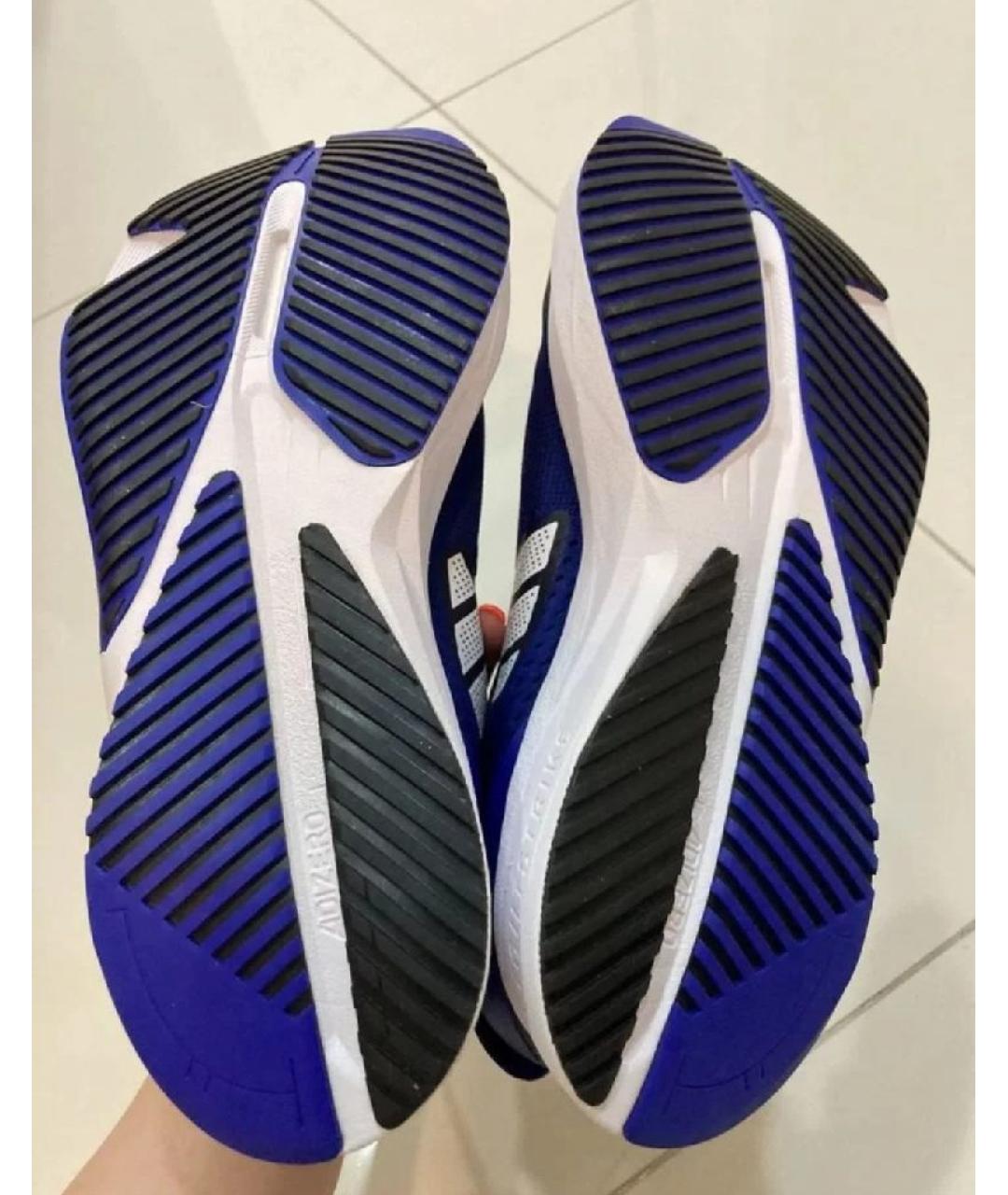 ADIDAS Темно-синие текстильные кроссовки, фото 7