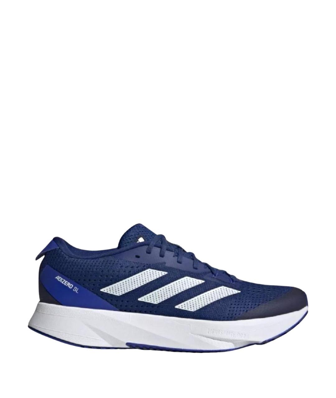 ADIDAS Темно-синие текстильные кроссовки, фото 1