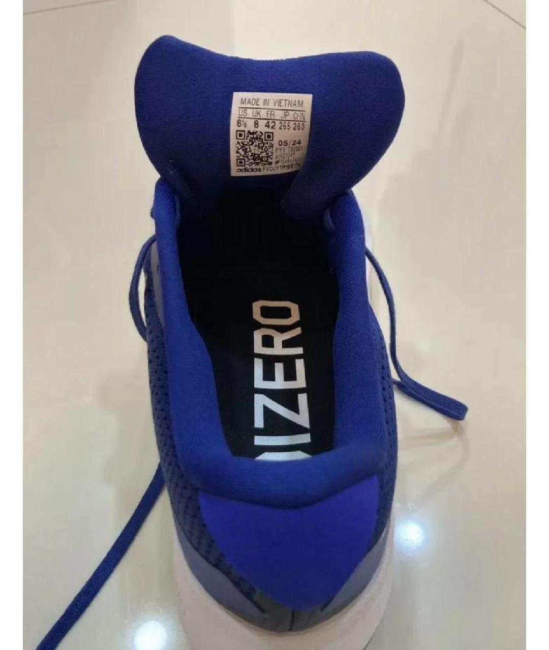 ADIDAS Темно-синие текстильные кроссовки, фото 3