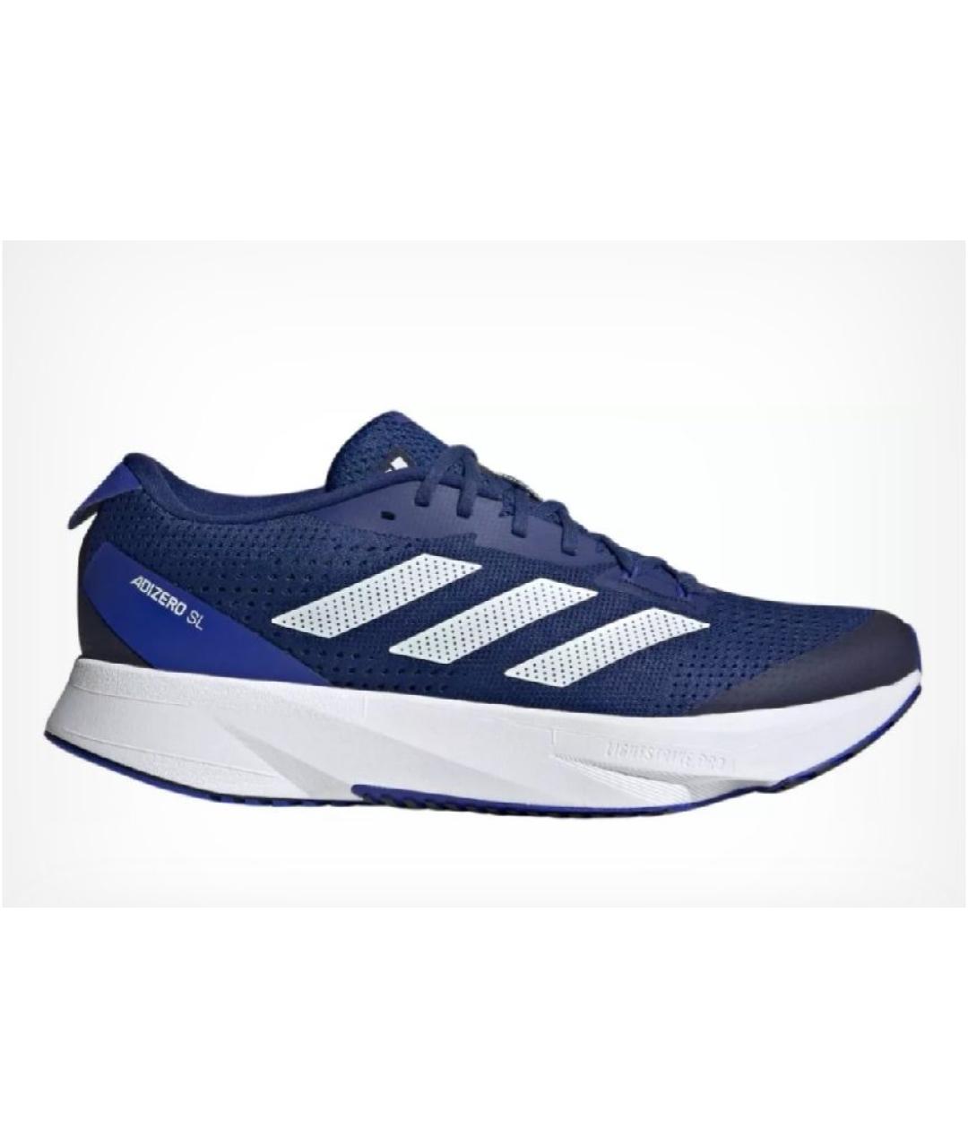 ADIDAS Темно-синие текстильные кроссовки, фото 10