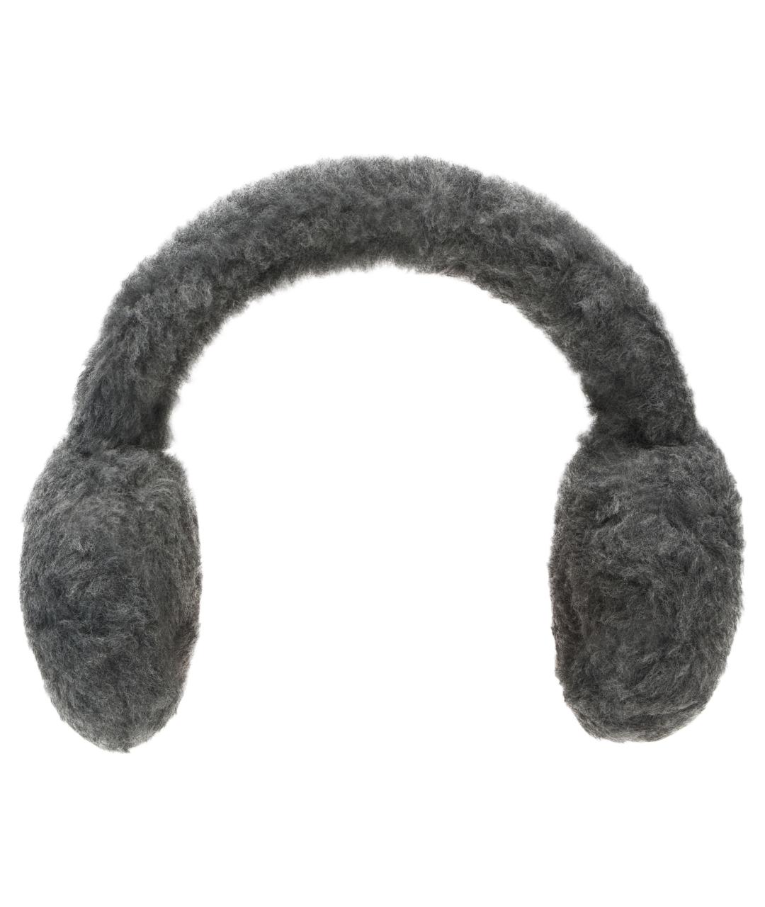 MAX MARA Серые шерстяные наушники, фото 2
