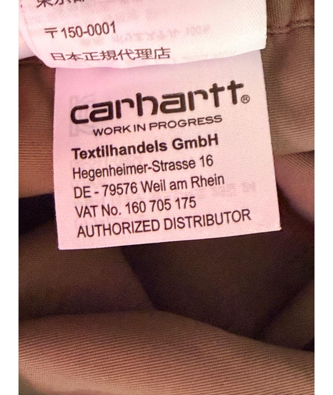 CARHARTT WIP Хаки полиэстеровые повседневные брюки, фото 6