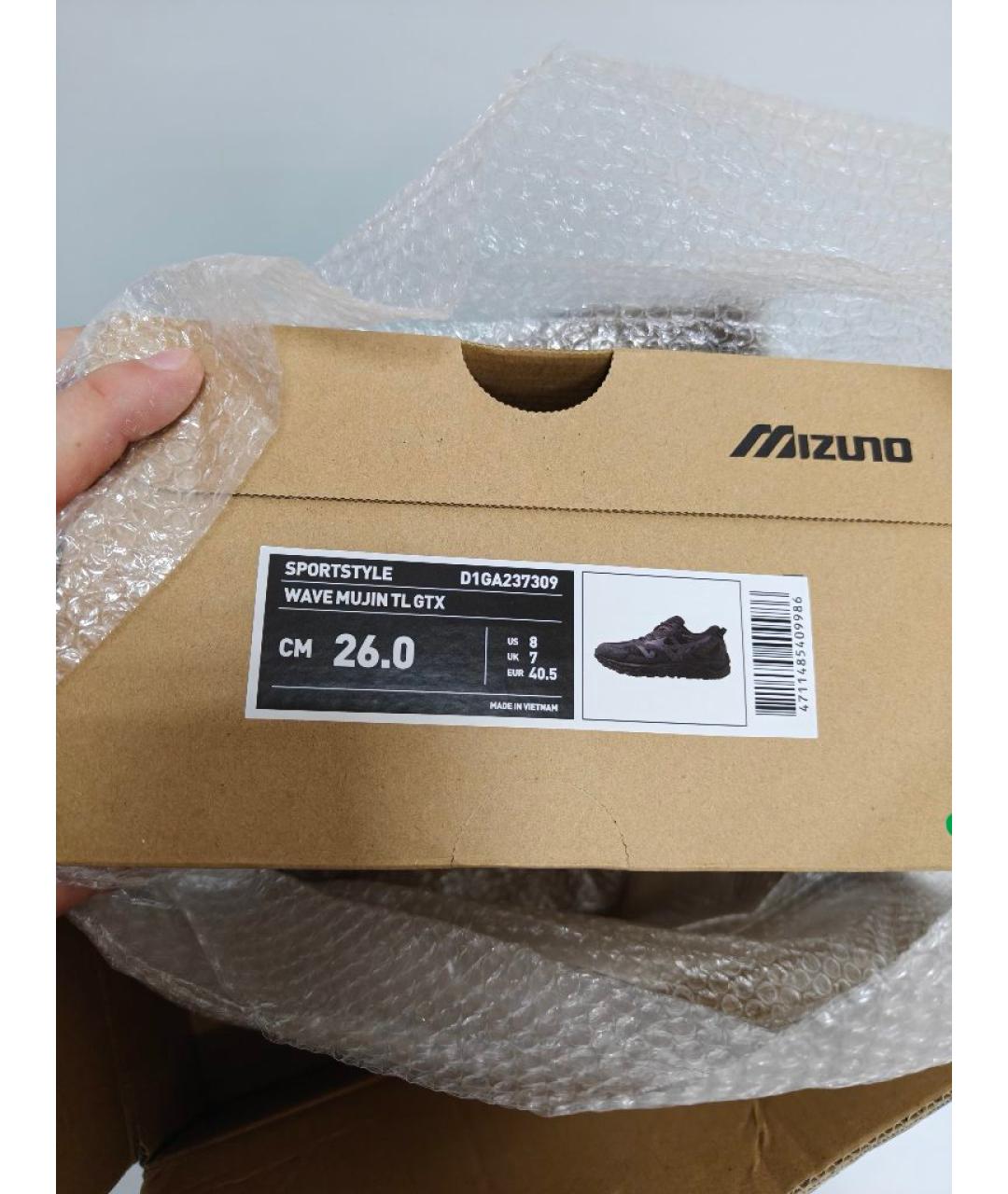 MIZUNO Черные низкие кроссовки / кеды, фото 5