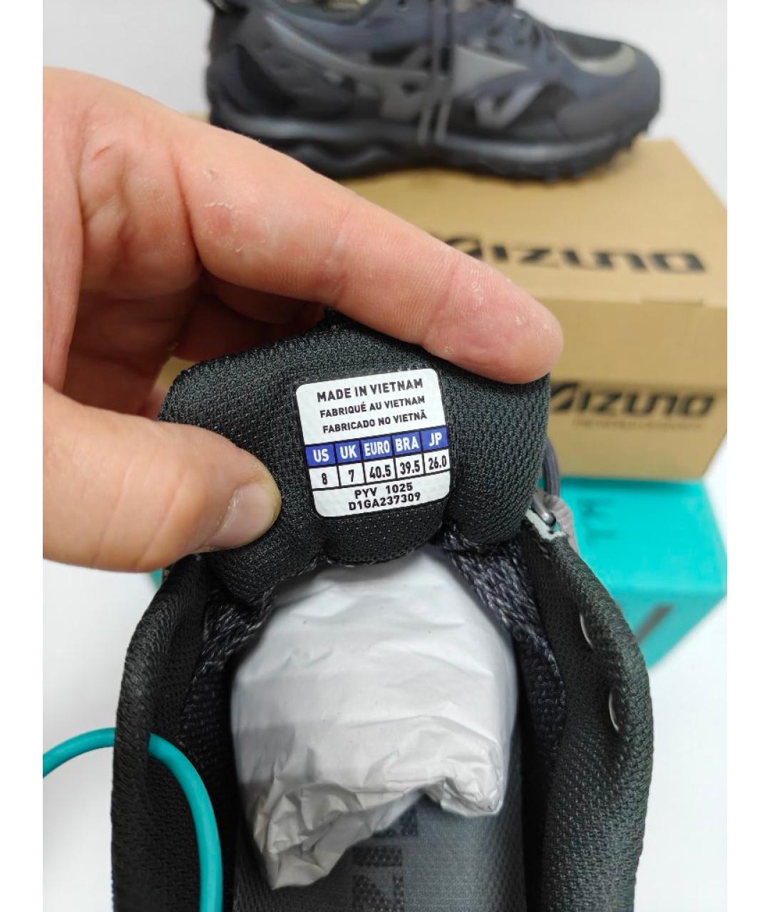MIZUNO Черные низкие кроссовки / кеды, фото 6