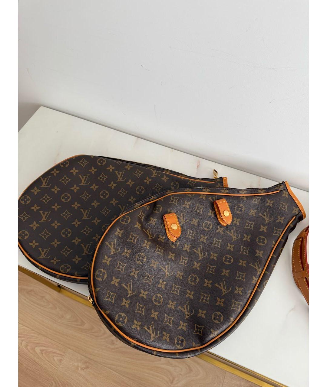 LOUIS VUITTON Коричневая дорожная/спортивная сумка из канвы, фото 5