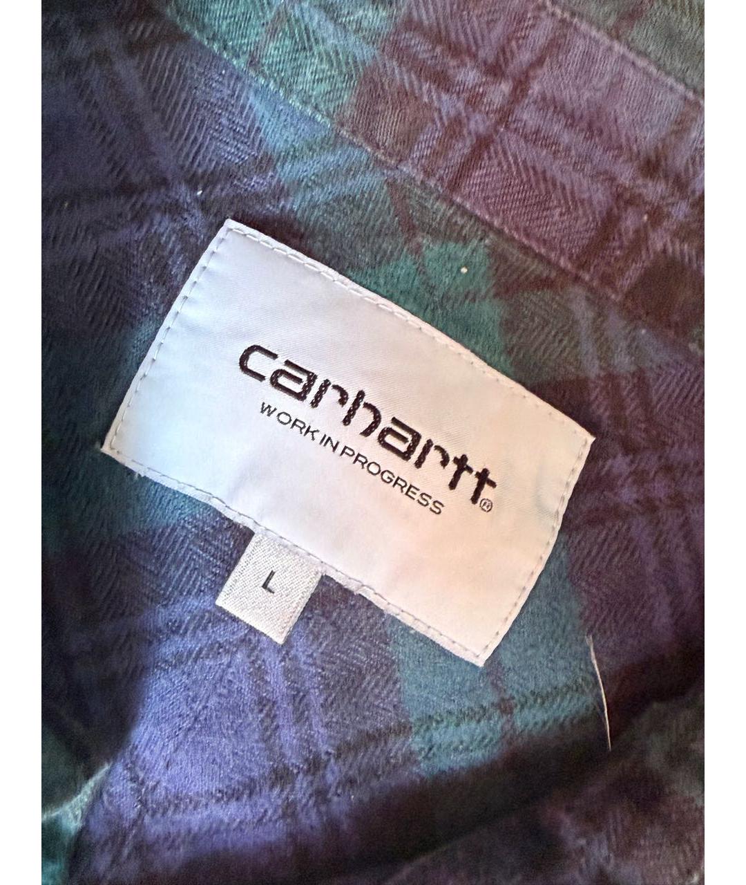CARHARTT WIP Зеленая хлопковая кэжуал рубашка, фото 3