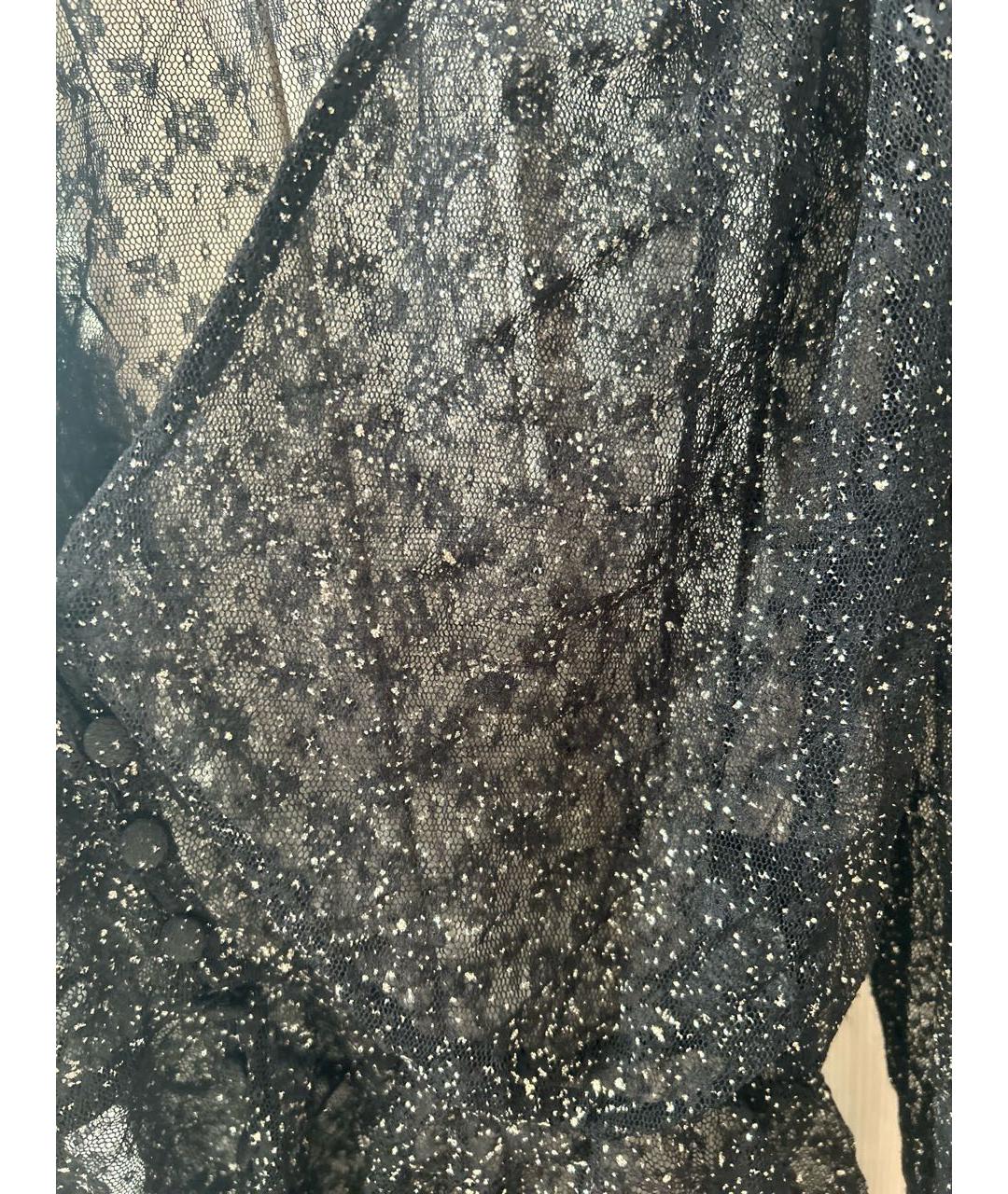 THE KOOPLES Черная кружевная блузы, фото 4