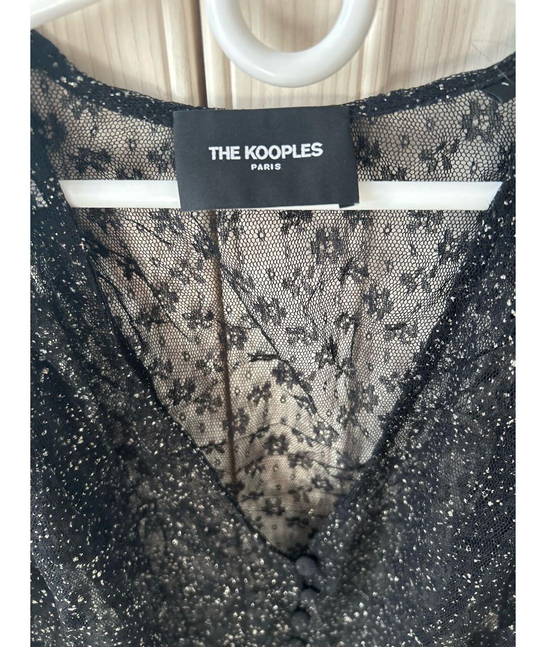 THE KOOPLES Черная кружевная блузы, фото 3