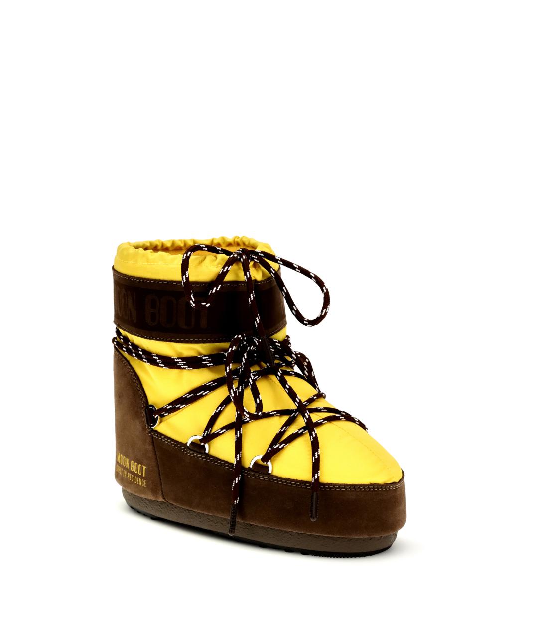 MOON BOOT Коричневые замшевые сапоги, фото 2