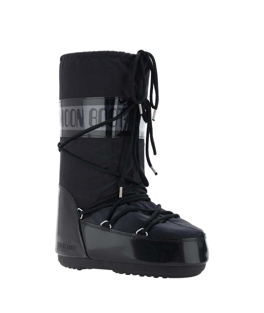 MOON BOOT Черные текстильные сапоги, фото 2