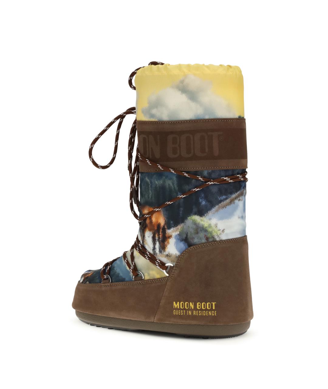 MOON BOOT Мульти замшевые сапоги, фото 3