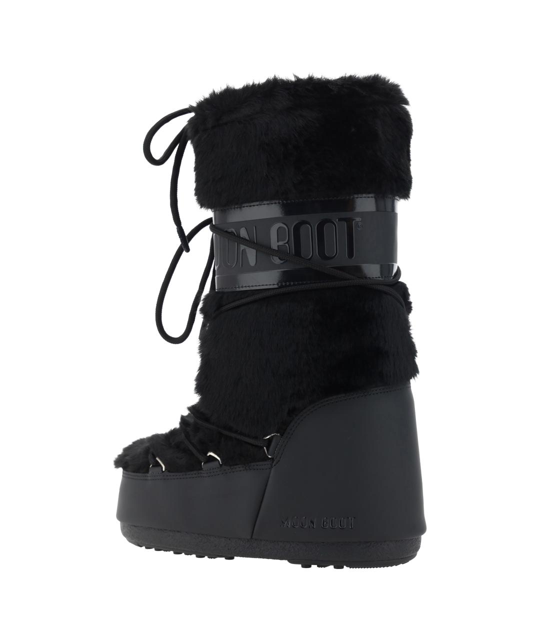 MOON BOOT Черные текстильные сапоги, фото 3
