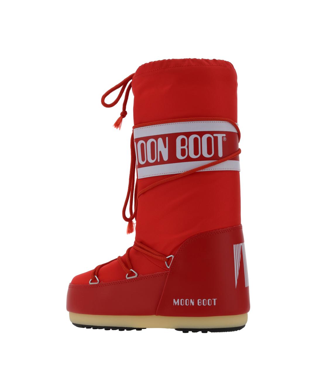 MOON BOOT Красные синтетические сапоги, фото 3