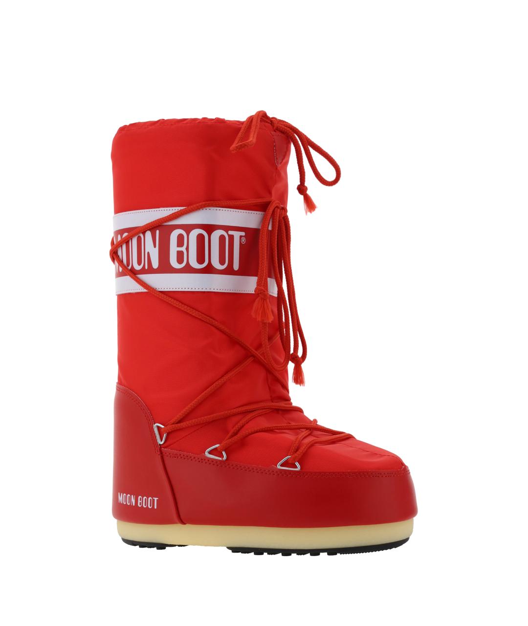 MOON BOOT Красные синтетические сапоги, фото 2
