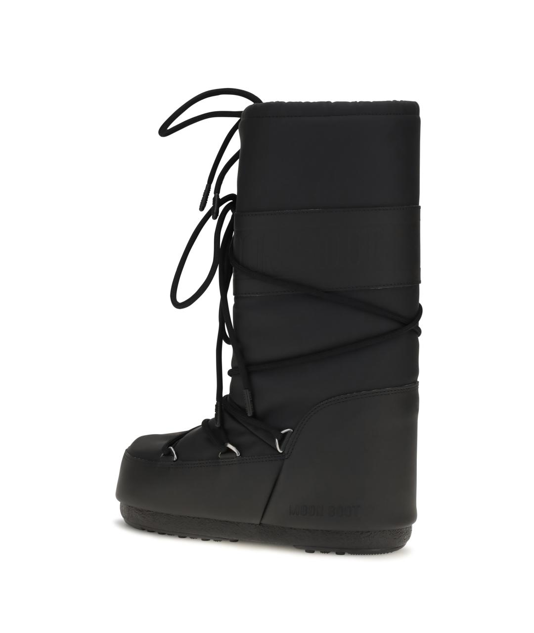 MOON BOOT Черные синтетические высокие ботинки, фото 3
