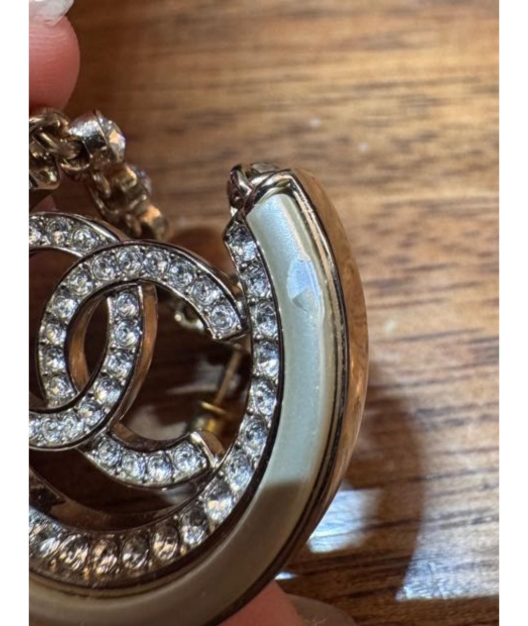 CHANEL Золотые серьги, фото 3