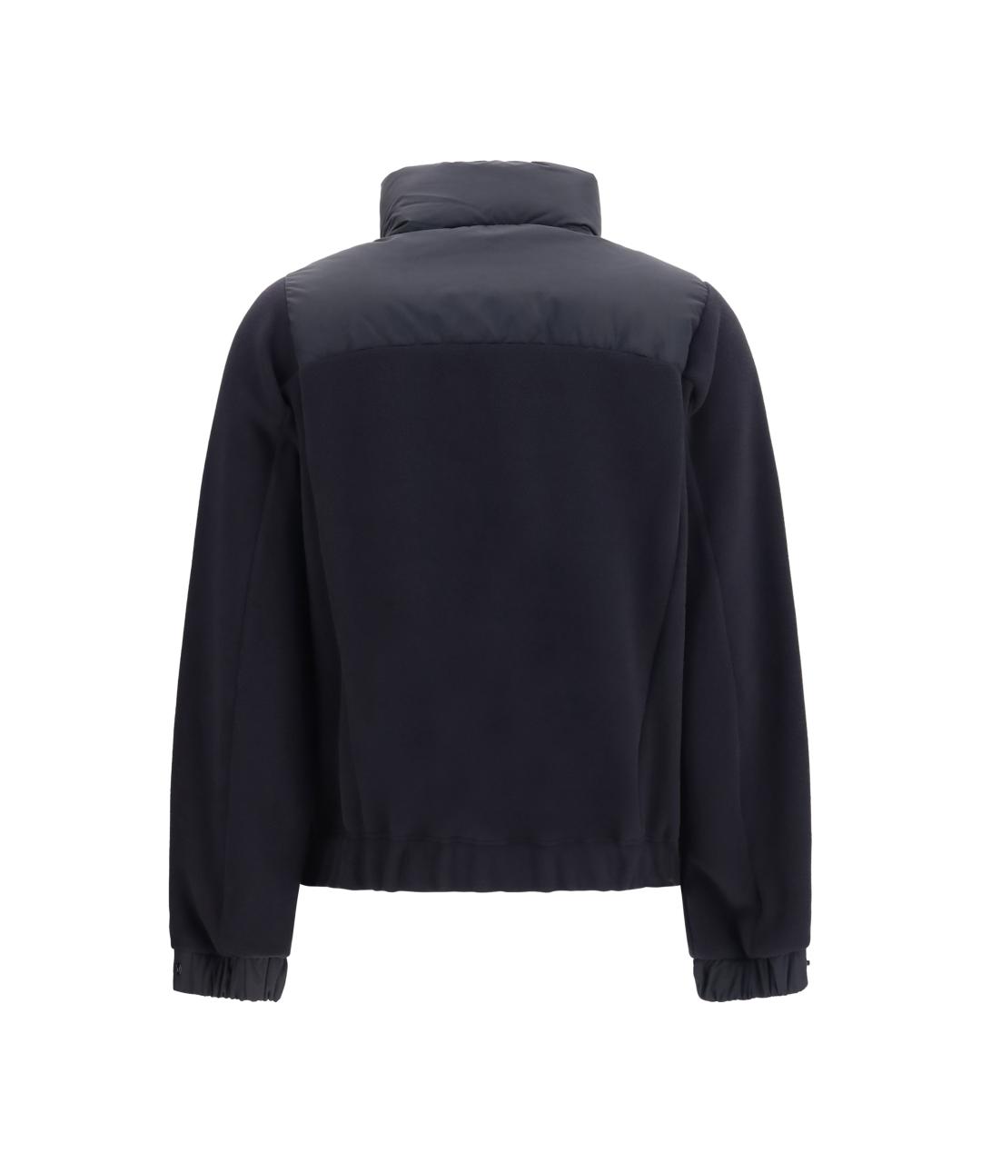 MONCLER GRENOBLE Черный полиэстеровый кардиган, фото 2
