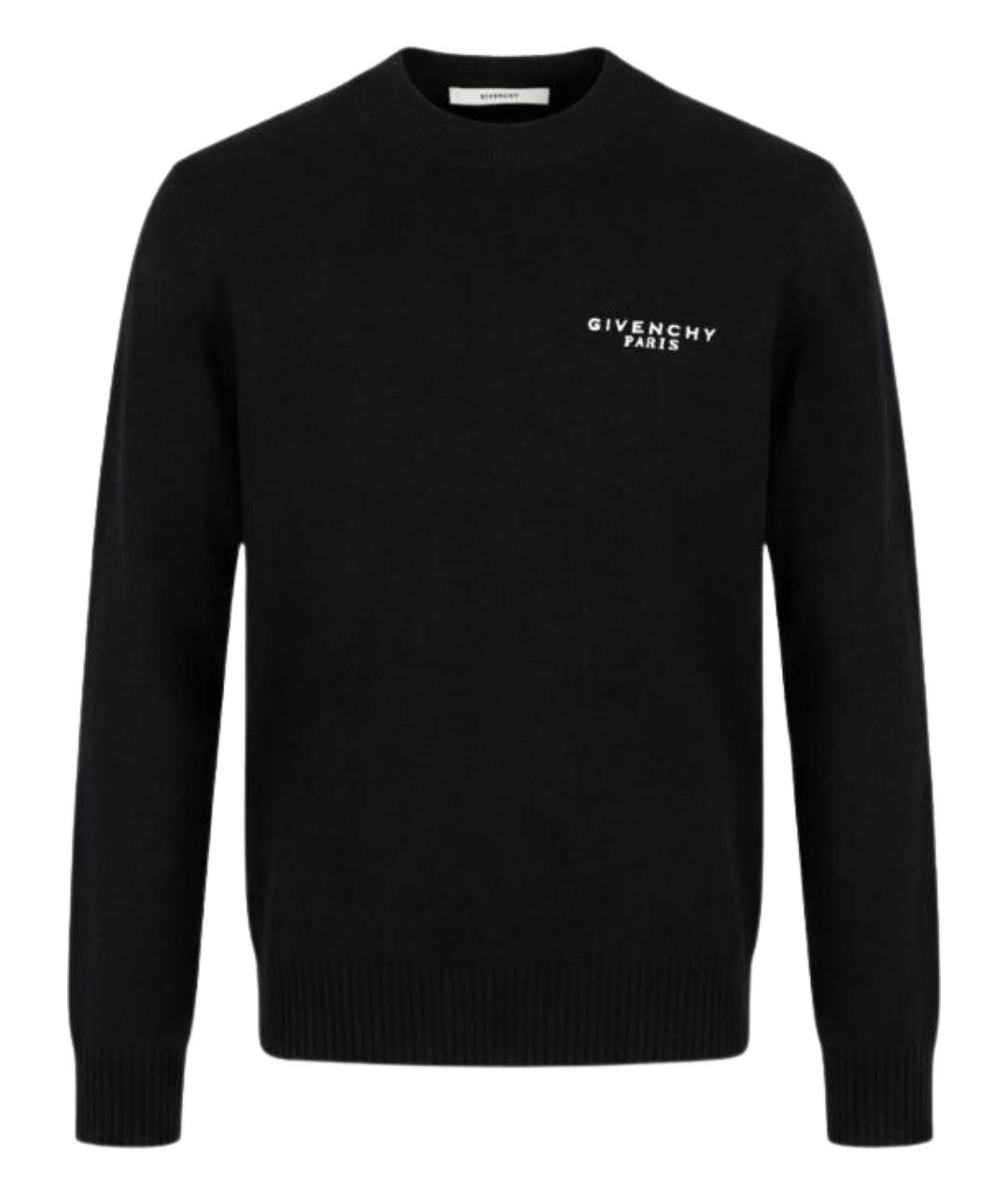 GIVENCHY Черный шерстяной джемпер / свитер, фото 1